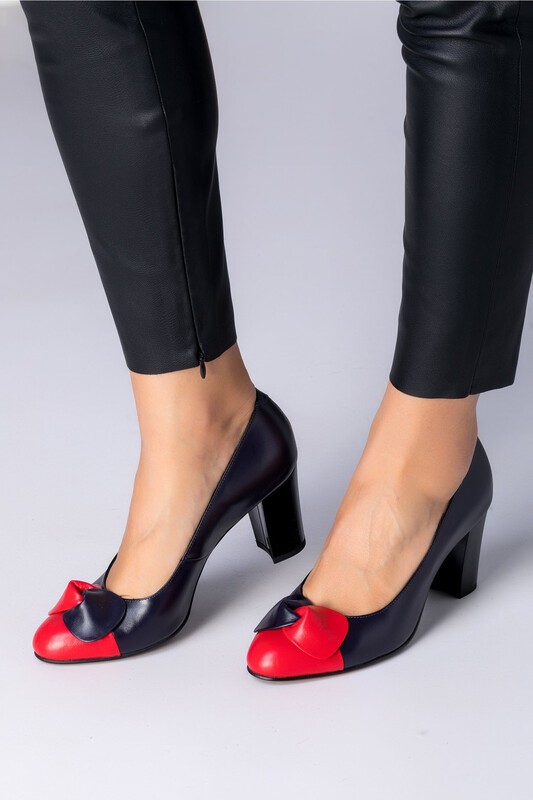 carefully bracket Redundant Pantofi dama bleumarin cu funda in doua culori la oferta | BeSlim.ro