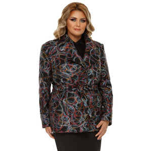 Jachetă Plus Size Eliana Multicoloră