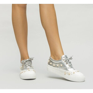 Pantofi Casual Botino Argintii