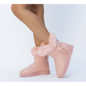 Cizme Tip Ugg Hartun Roz