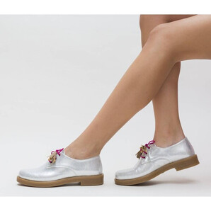 Pantofi Casual Tehno Argintii