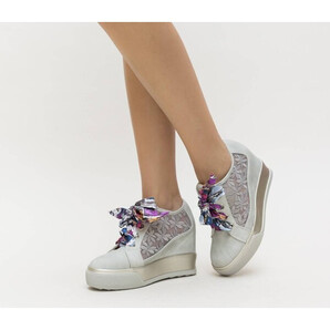 Pantofi Sport Muset Argintii
