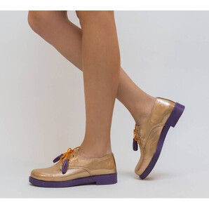 Pantofi Casual Tehno Aurii