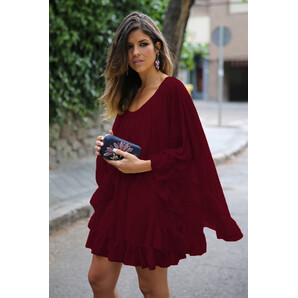 Rochie Voal Santacruz Bordo