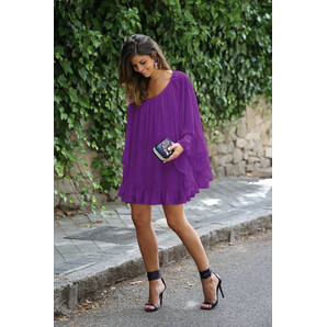 Rochie Voal Santacruz Mov Ultraviolet