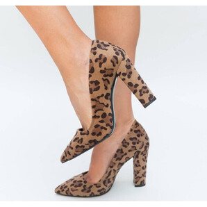 Pantofi Brandan Maro Leopard