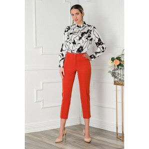 Pantaloni office caramizii