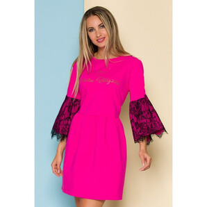 Rochie LaDonna by Catalin Botezatu fucsia cu spatele gol