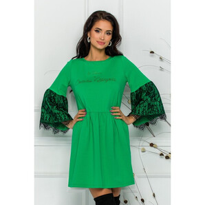 Rochie LaDonna by Catalin Botezatu verde cu spatele gol