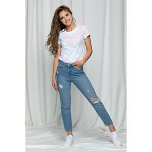 Blugi Raisa albastri cu rupturi