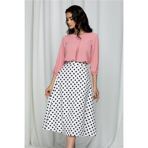 Bluza Leonard Collection roz din voal