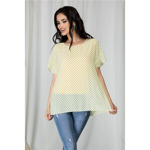 Bluza Teresa galbena cu buline