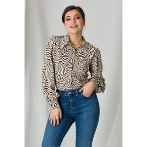 Camasa Cami cu imprimeuri maro