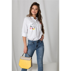 Camasa Dora alba cu model brodat