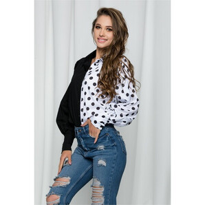 Camasa Eloise duo cu maneci lungi si buline