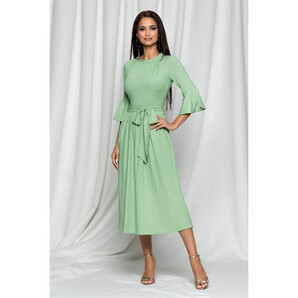 Rochie Moze verde fistic cu aspect reiat