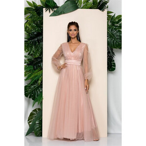 Rochie Ella Collection Marta roz din tulle