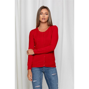 Bluza Theo rosie cu nasturi