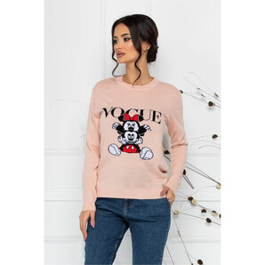 Bluza Vogue roz cu imprimeu Disney