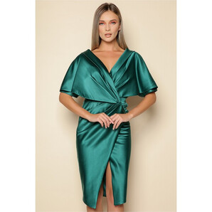 Rochie MBG verde satinat