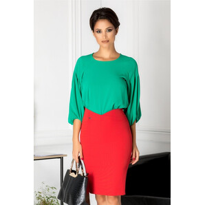 Bluza Cornelia verde casual