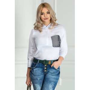 Camasa Dorra alba office din bumbac