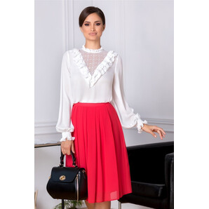 Fusta Melissa midi office corai