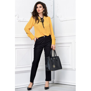 Pantalon Moze office slim negru