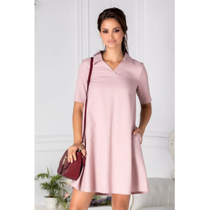 Rochie Amber roz office evazata