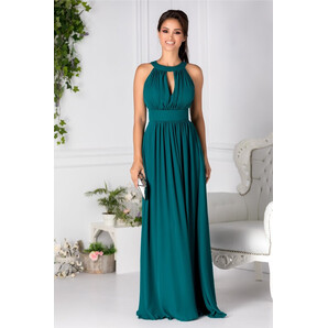 Rochie LaDonna Lavy verde lunga de seara