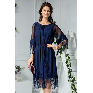 Rochie Leonard Collection bleumarin de ocazie