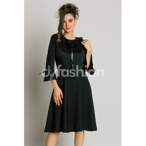 Rochie Rosaline Neagra cu Volanase din Dantela