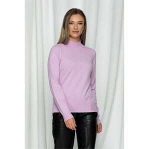 Bluza Ioana lila cu guler la baza gatului