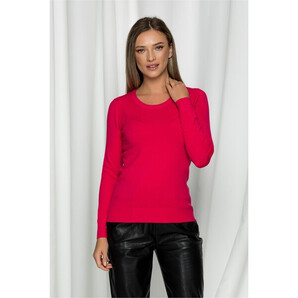 Bluza Samia fucsia cu aplicatii aurii la spate