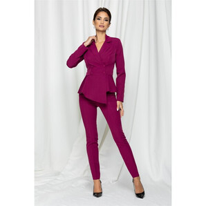 Compleu MBG magenta cu peplum in talie