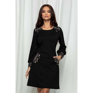 Rochie Ella Collection Erika neagra cu paiete