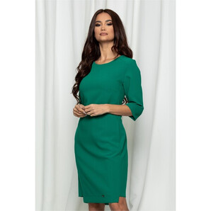 Rochie Patricia verde cu buzunare