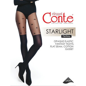 Ciorapi imitatie jambiere si stelute Conte Elegant Starlight 50 den