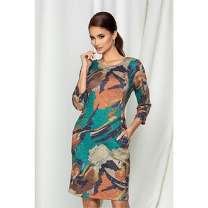 Rochie Ina cu imprimeu colorat