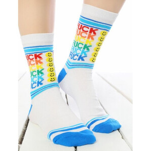 Sosete amuzante cu text colorat Socks Concept SC-1561