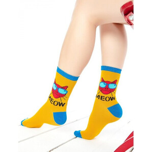 Sosete colorate cu pisica cool Socks Concept SC-1682-2