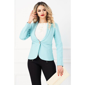 Sacou InPuff office bleu cambrat din bumbac