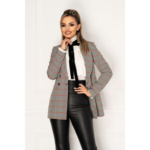 Sacou tip blazer in carouri