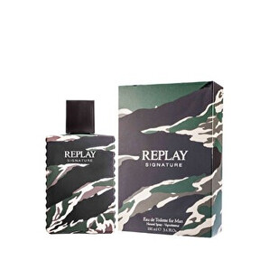 Apa de toaleta Replay Signature, 100 ml, pentru barbati