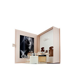 Set cadou Chloe (Apa de parfum 75 ml + Lotiune de corp 100 ml + Apa de parfum 5 ml), pentru femei
