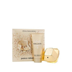 Set cadou Paco Rabanne Lady Million (Apa de parfum 80 ml + Lotiune de corp 100 ml), pentru femei