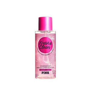 Spray de corp cu sclipici Victoria's Secret Fresh & Clean Pink, 250 ml, pentru femei