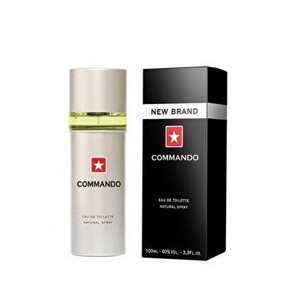 Apa de toaleta New Brand Perfumes Commando, 100 ml, pentru barbati
