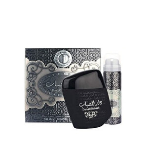 Set cadou Ard al Zaafaran Dar al Shabab (Apa de parfum 100 ml + Deospray 50 ml), pentru barbati