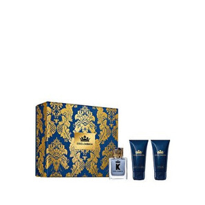 Set cadou Dolce & Gabbana K (Apa de toaleta 50 ml + After shave balsam 50 ml + Gel de dus 50 ml), pentru barbati